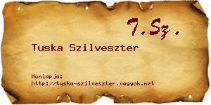 Tuska Szilveszter névjegykártya
